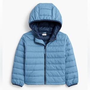 J crew Icelandic blue Kids' lightweight packable puffer jacket